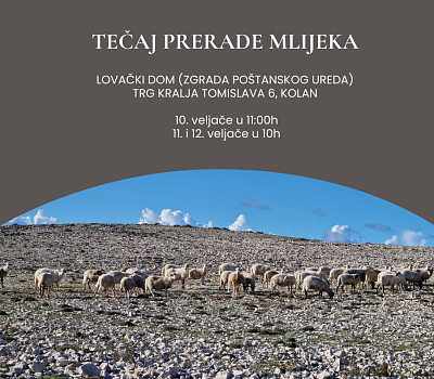 TEČAJ PRERADE MLIJEKA U KOLANU